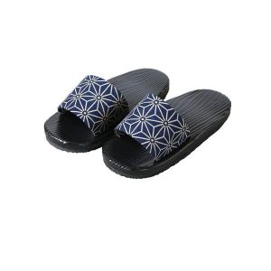 黒塗下駄 麻の葉 男性用 女性用 サンダル エクステリア雑貨 店舗備品